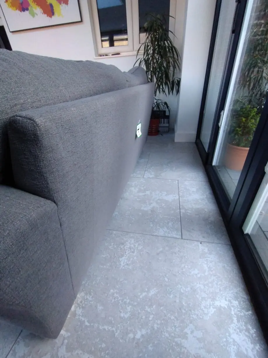 GRAY 2 SEATER COMFY SOFA