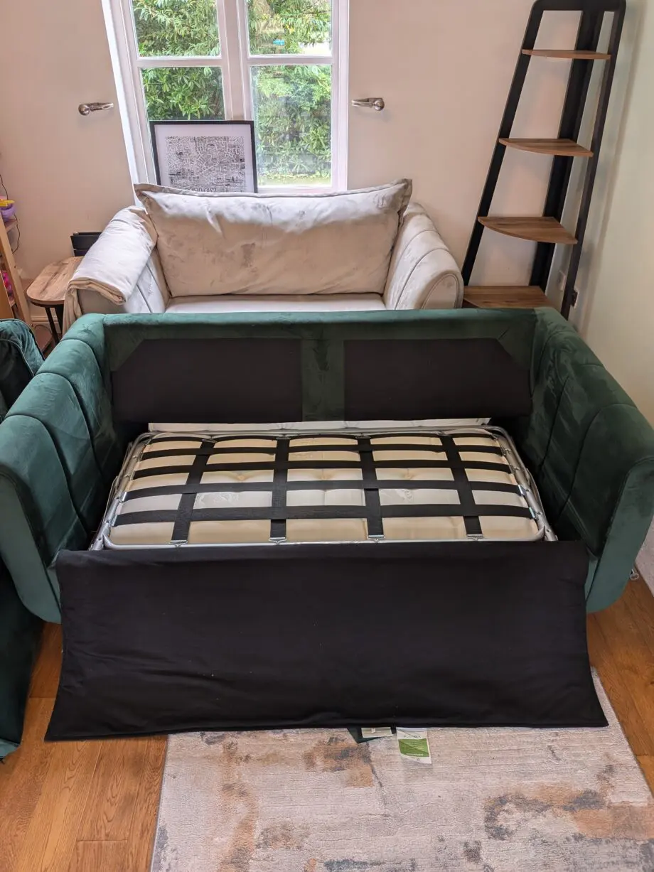 Sofology Islington 3 Seater Sofa, Hypnos Deluxe Sofa Bed - Emerald Green