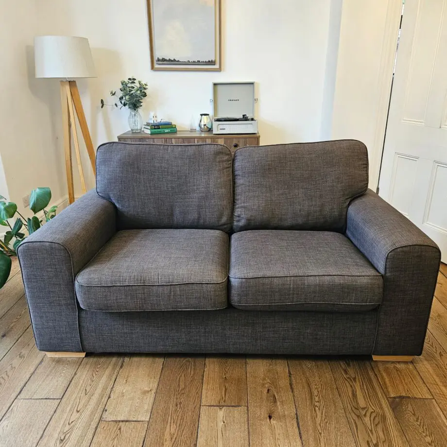 Pair of Grey DFS 2-seater sofas