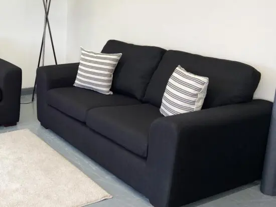 Dfs Black 3+2 Loveseat For Sale
