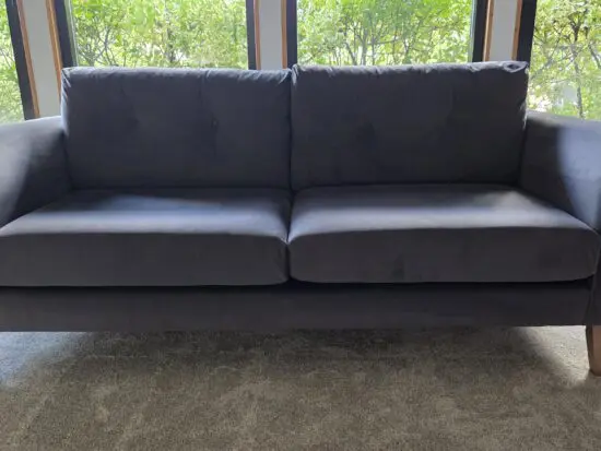 M&S Otley 3 Seater Gosford Velvet Charcoal
