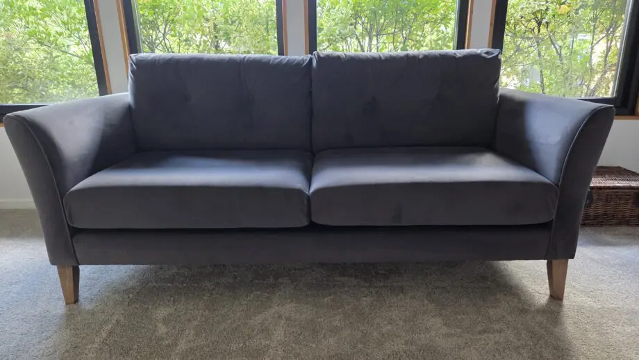 M&S Otley 3 Seater Gosford Velvet Charcoal