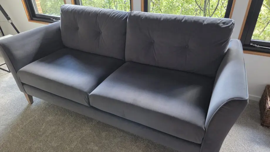 M&S Otley 3 Seater Gosford Velvet Charcoal