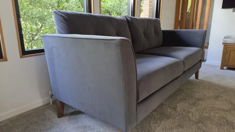 M&S Otley 3 Seater Gosford Velvet Charcoal