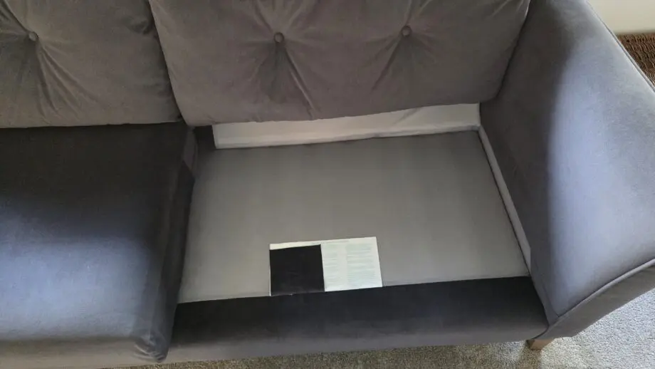 M&S Otley 3 Seater Gosford Velvet Charcoal
