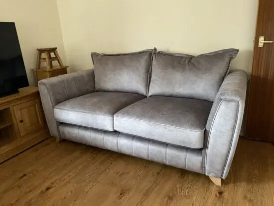 DFS 3 seater Cherished Silver sofa
