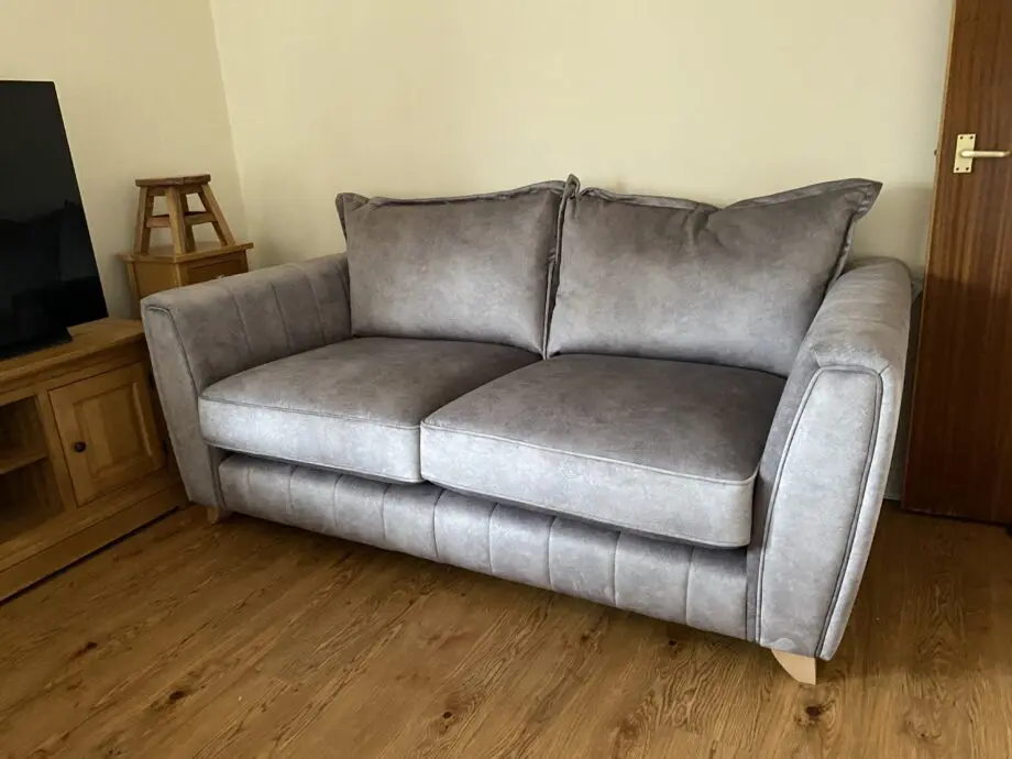 DFS 3 seater Cherished Silver sofa