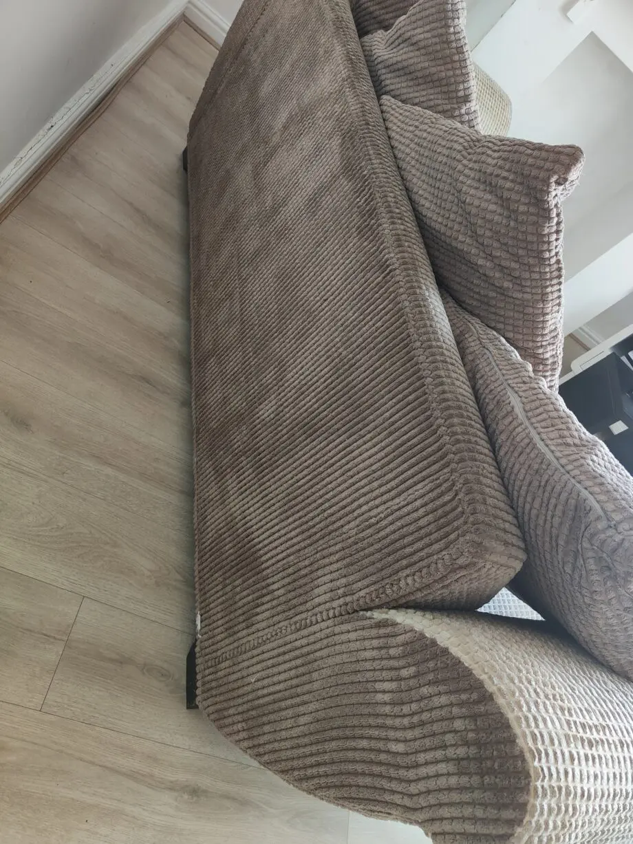 DFS 2 Seater Sofa Bed and 3 Seater Sofa Cream/Brown Ruskin