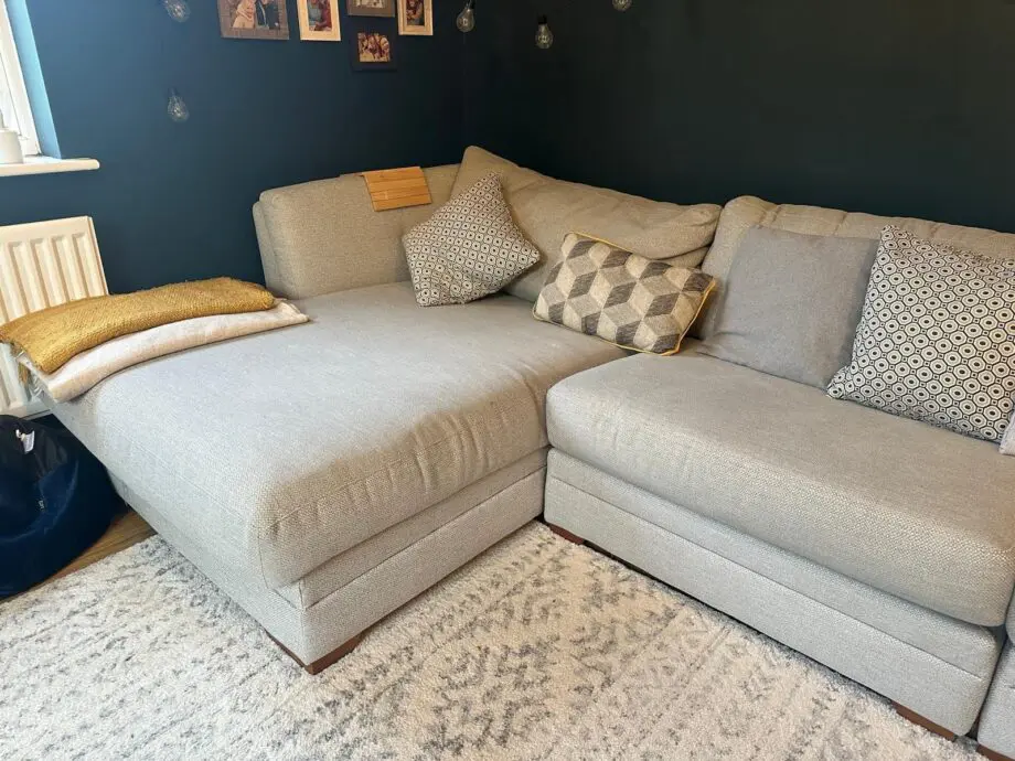 DFS Light Blue/Grey Sofa