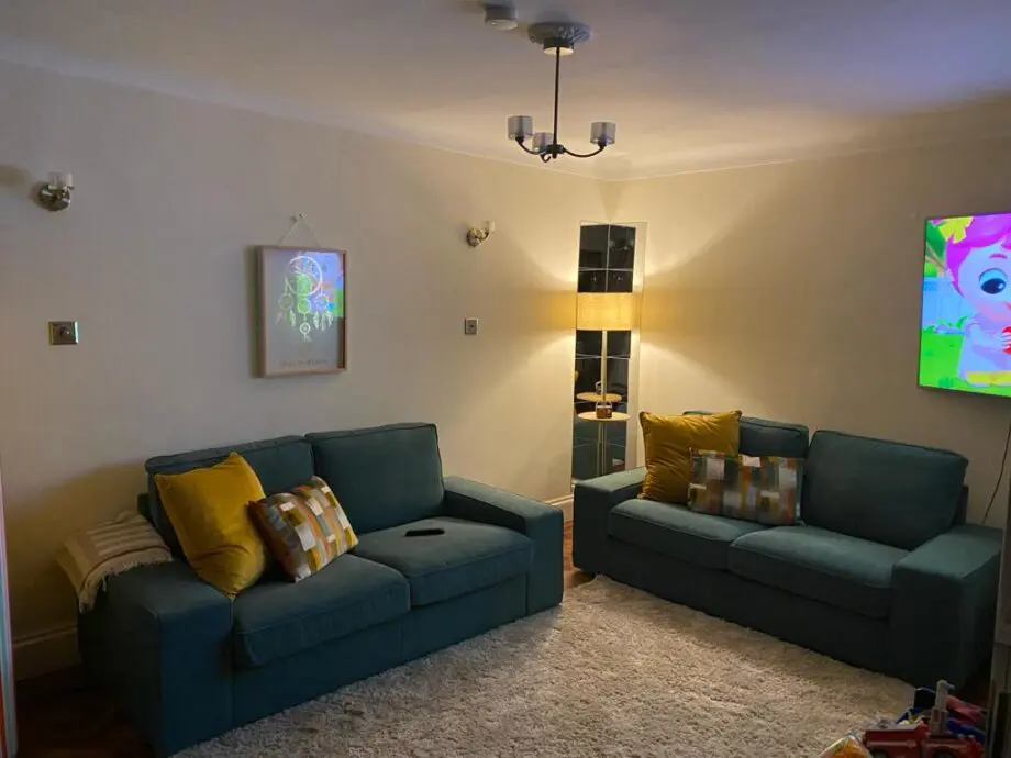 IKEA kivik 3 seater sofa - Tallmyra blue