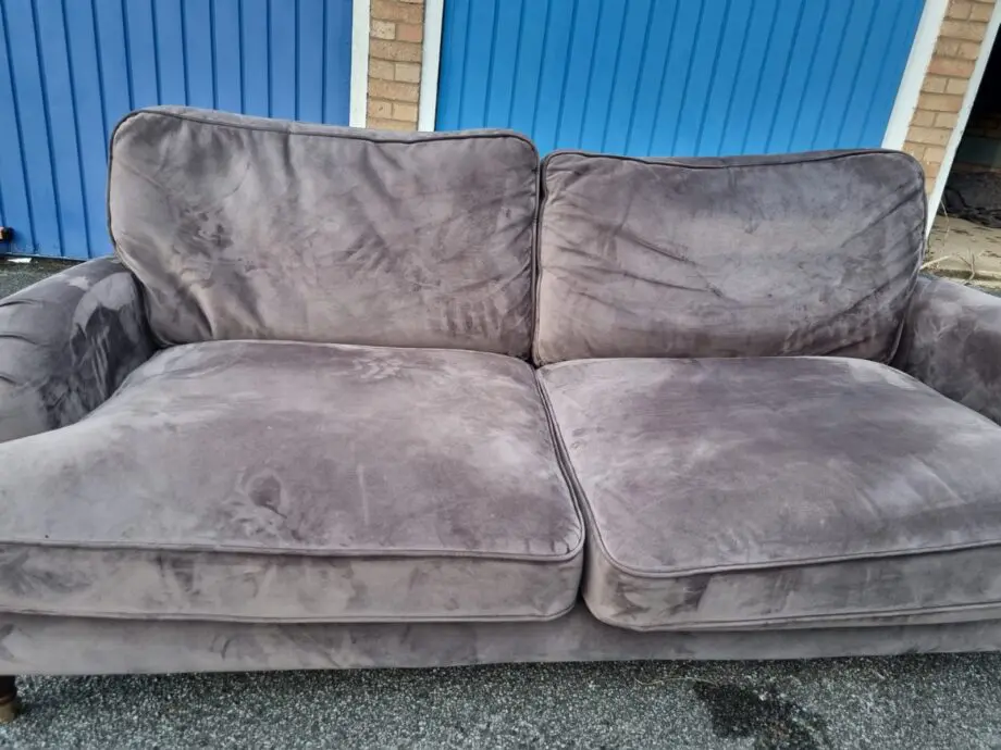Large 2 seater sofa soft brown
