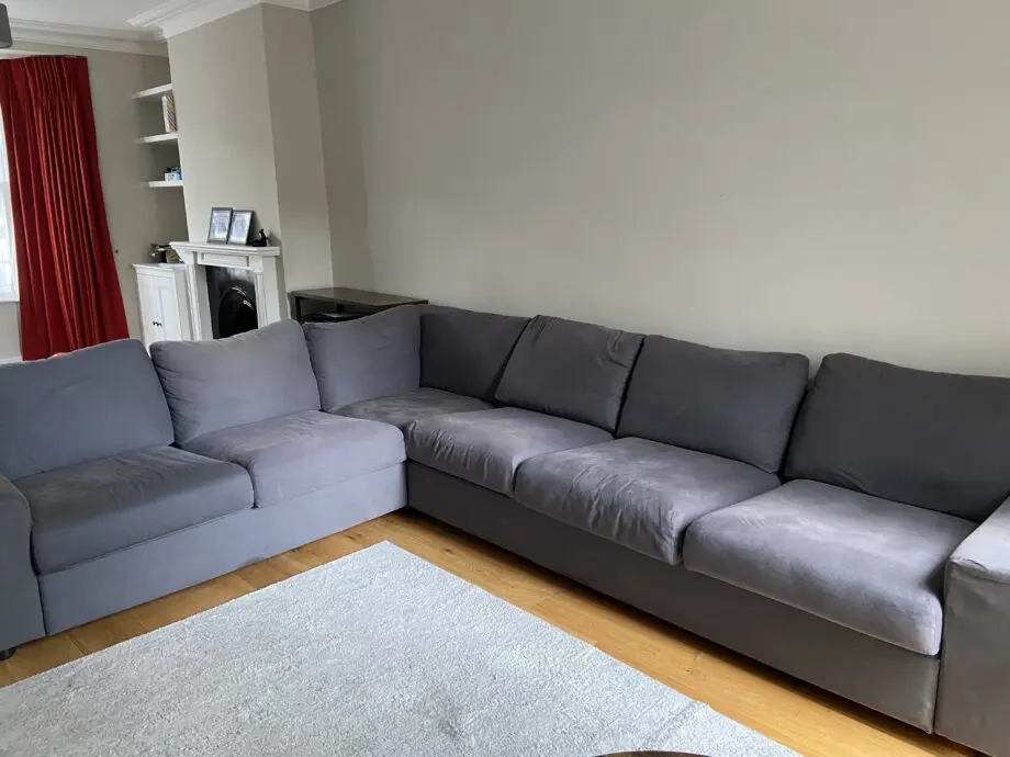 Grey 6 seater sofa corner
