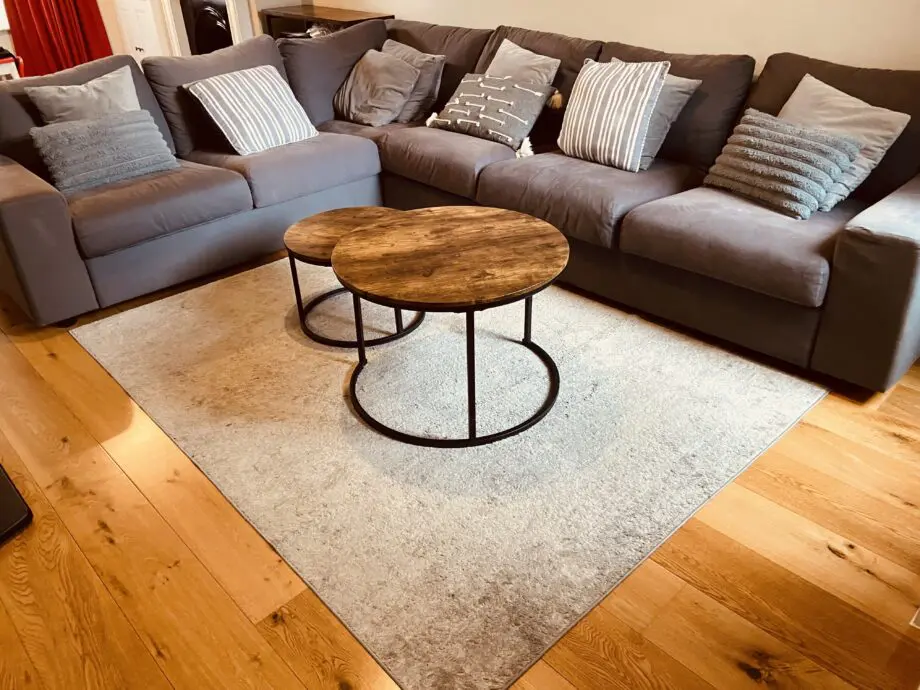 Grey 6 seater sofa corner