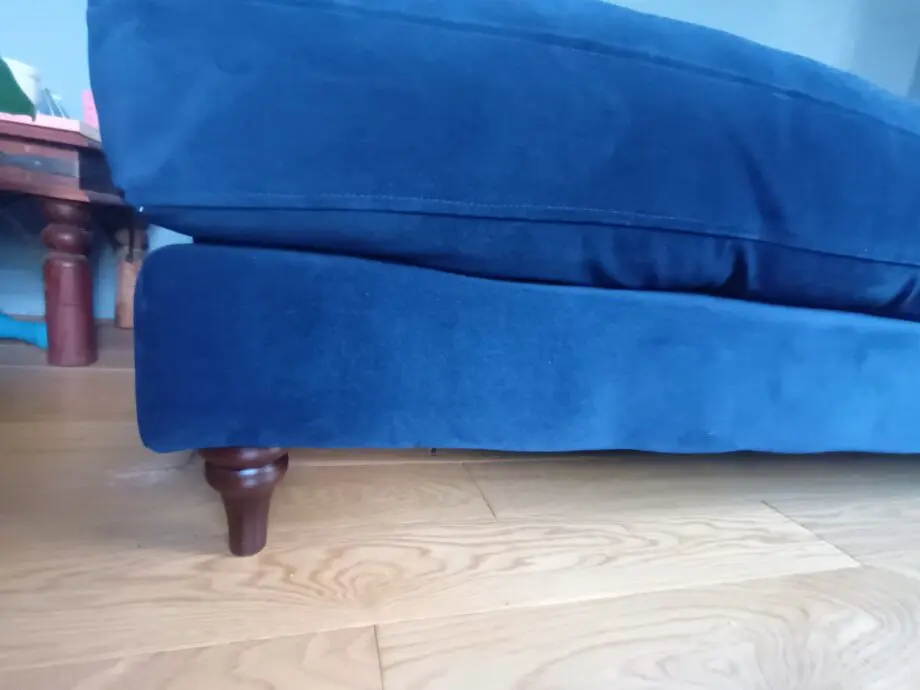 Joules velvet navy blue 4 seater sofa, Patterdale range from DFS