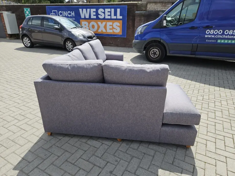 Willow & Hall - Grey - Alderton Chaise Corner Sofa Bed