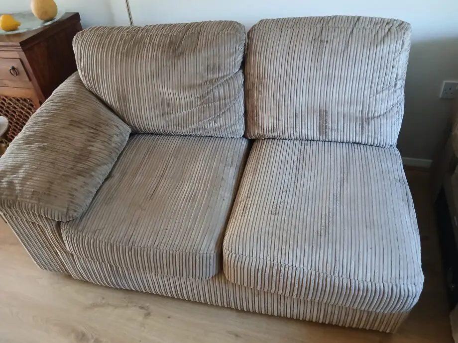 Corduroy Taupe Corner Sofa