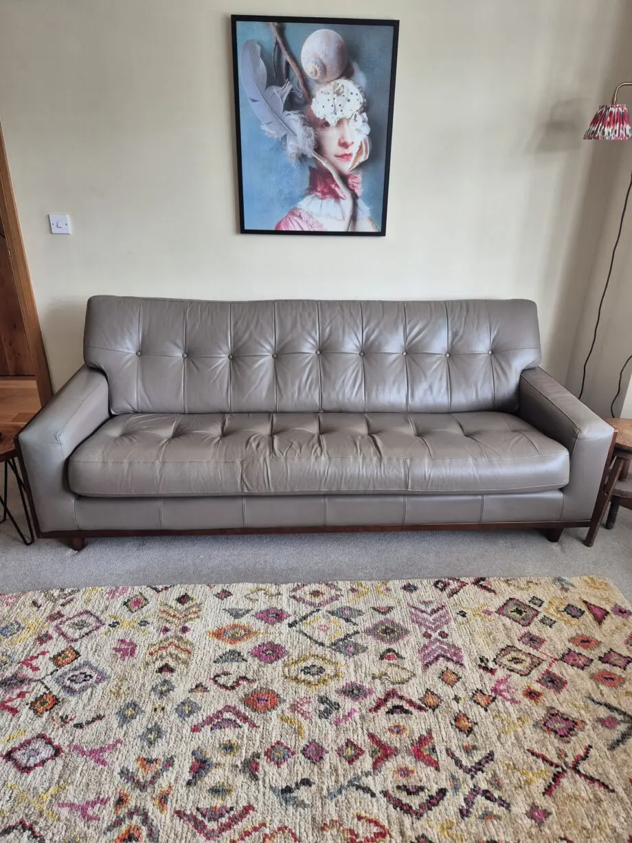G Plan Vintage Collection leather sofa and armchair