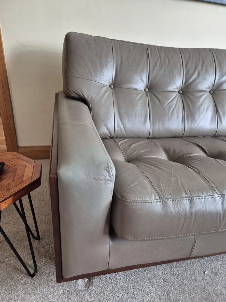 G Plan Vintage Collection leather sofa and armchair