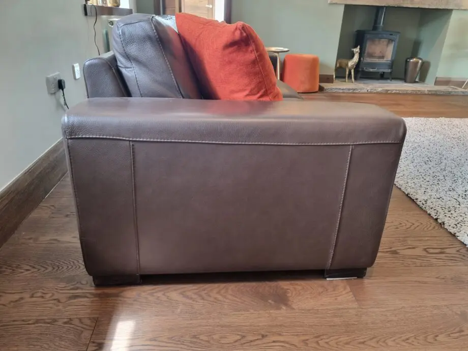 Natuzzi 3 seater in brown leather