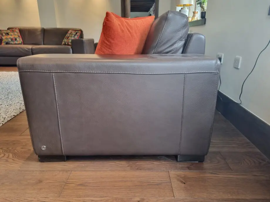 Natuzzi 3 seater in brown leather