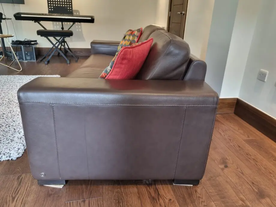 Natuzzi 3 seater in brown leather