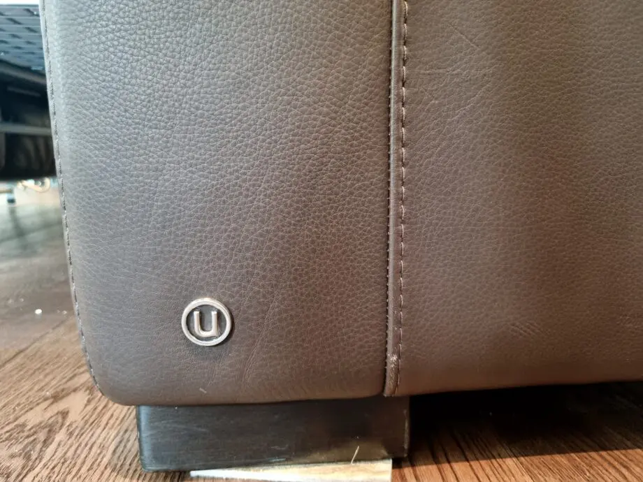 Natuzzi 3 seater in brown leather