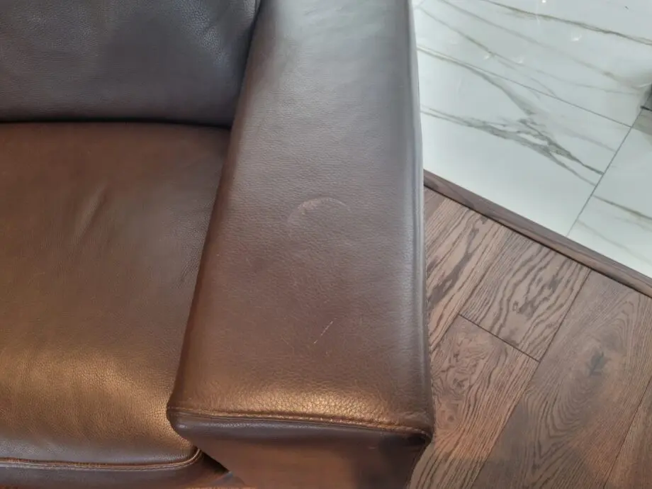 Natuzzi 2 seater in brown leather