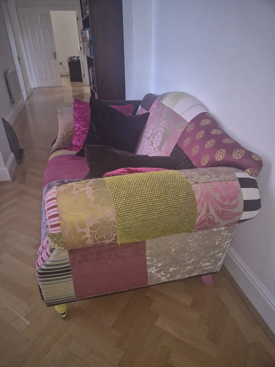 Bespoke multi coloured 2 seater