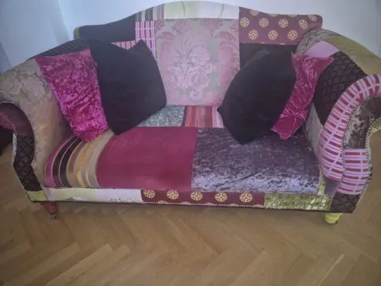 Bespoke multi coloured 2 seater