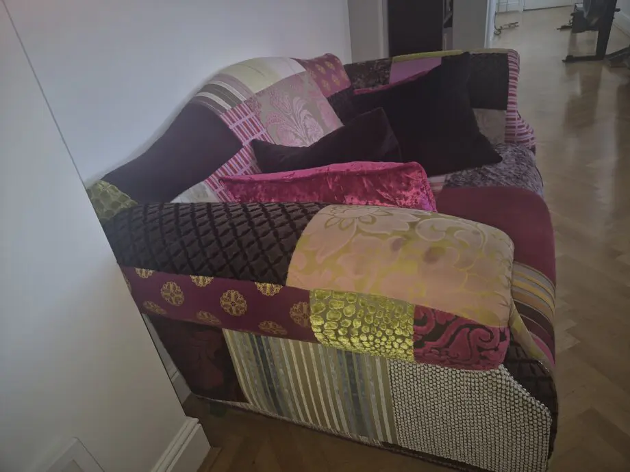Bespoke multi coloured 2 seater
