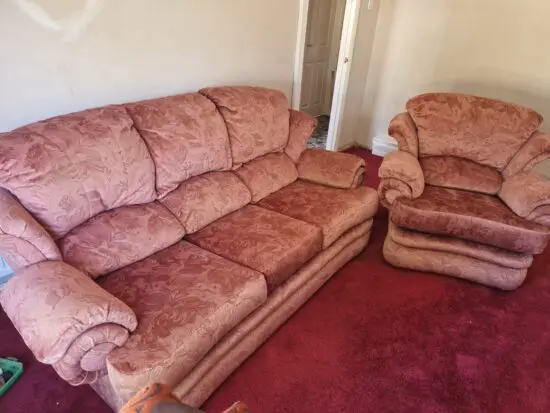 G Plan 3 Seater Sofa and Armchair - Upholstered by Kevin Webb