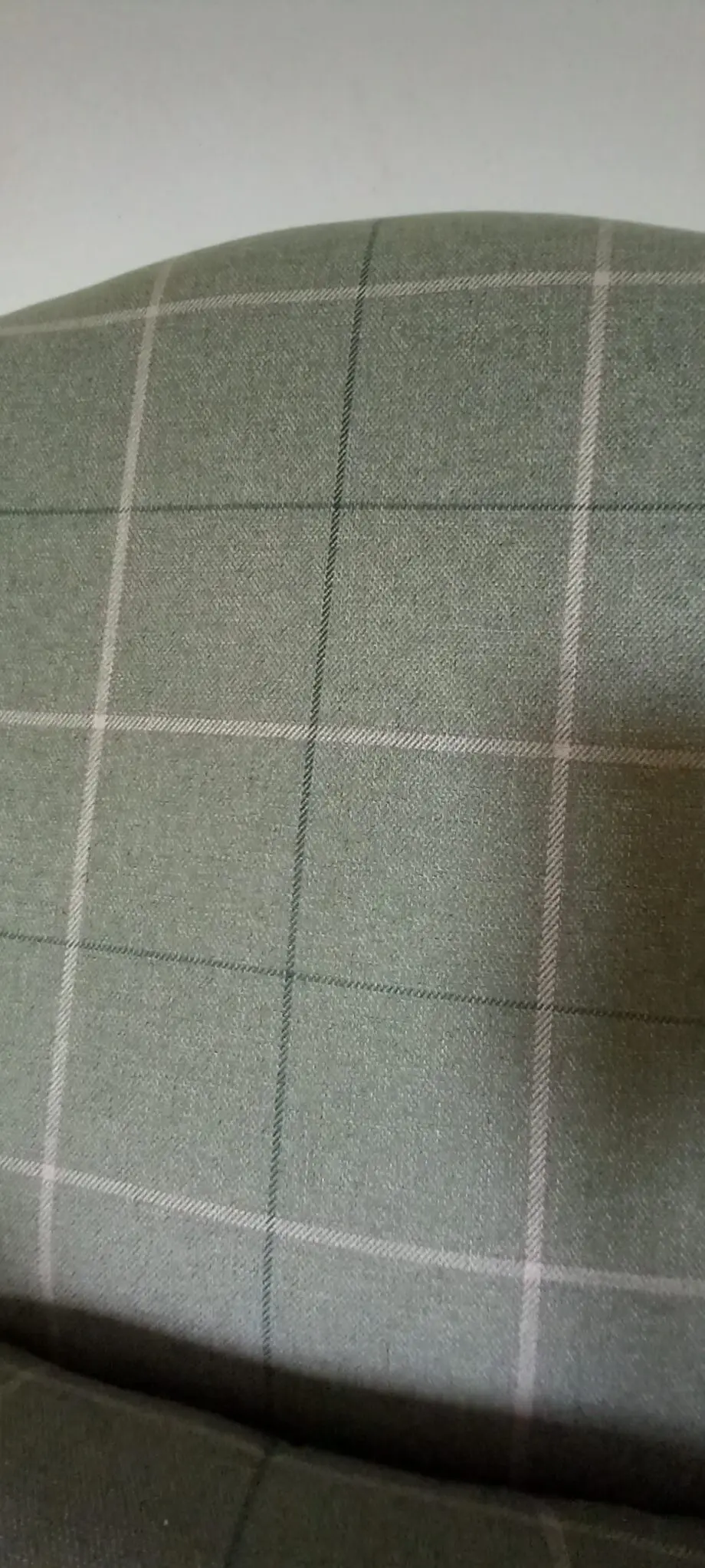 Sloane & Sons Wingback Green Tweed Chair