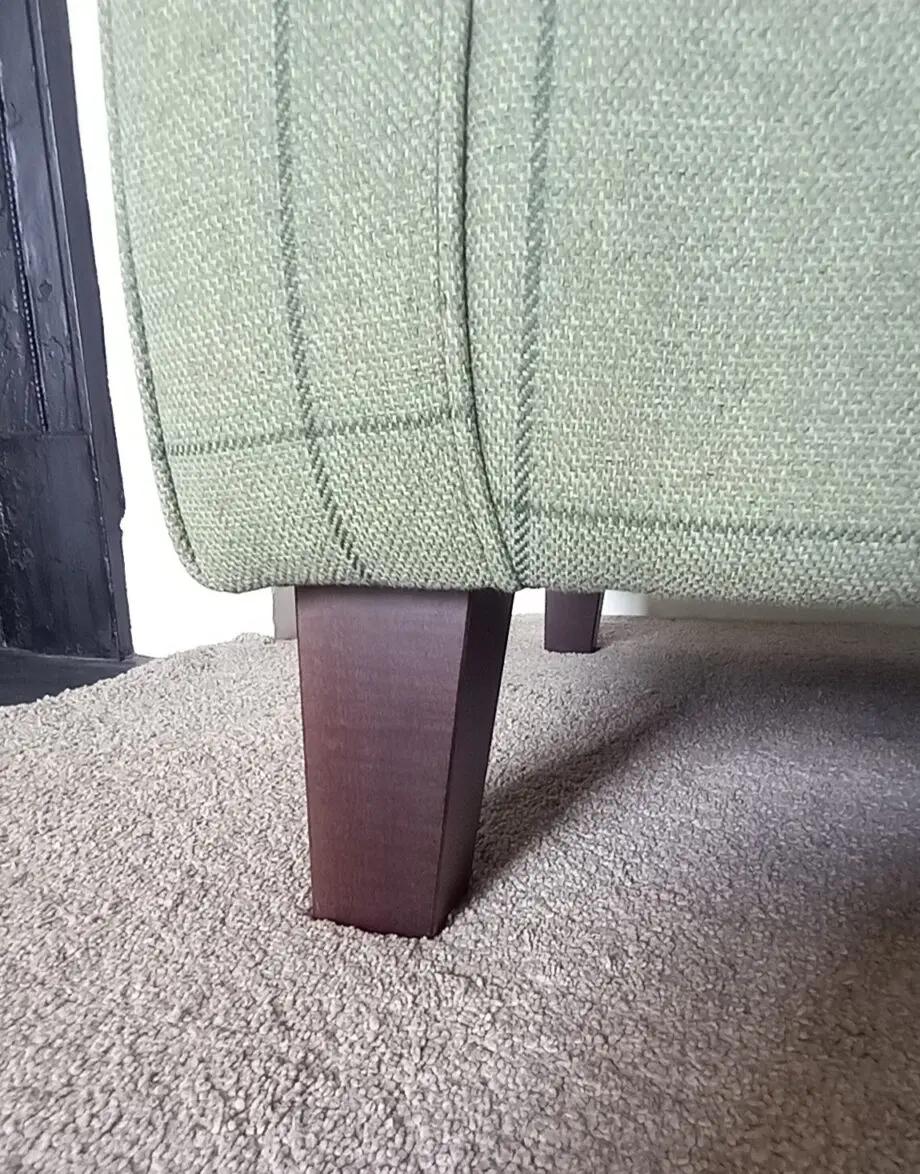 Sloane & Sons Wingback Green Tweed Chair