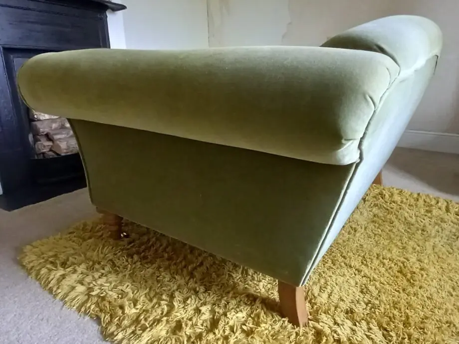 Beautiful Olive Velvet Sofa.com Two Seater Sofa