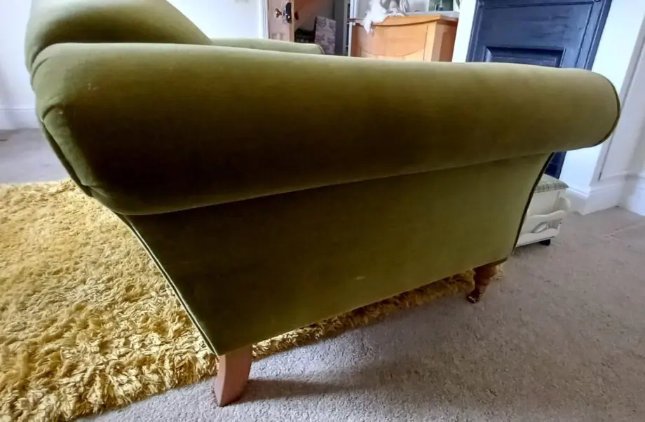 Beautiful Olive Velvet Sofa.com Two Seater Sofa