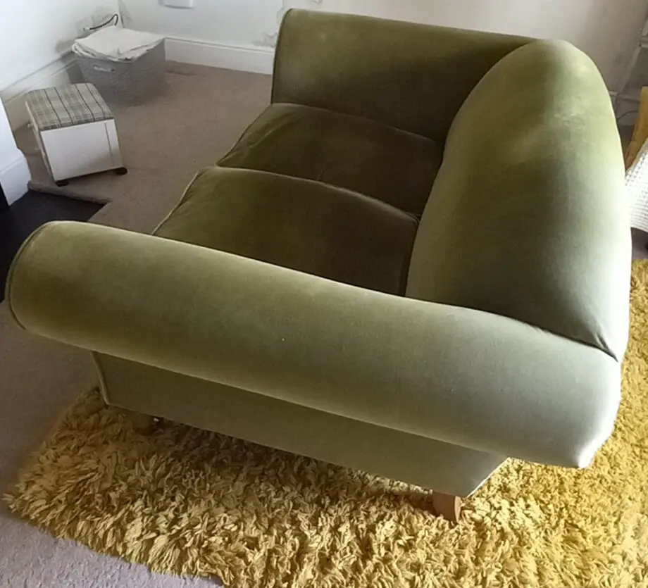 Beautiful Olive Velvet Sofa.com Two Seater Sofa