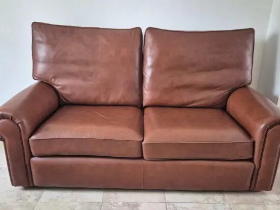 Springvale Clio 3 Seater Leather Sofa British Built
