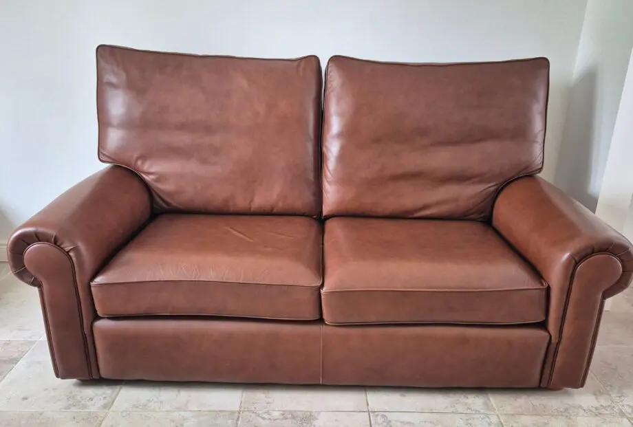 Springvale Clio 3 Seater Leather Sofa British Built