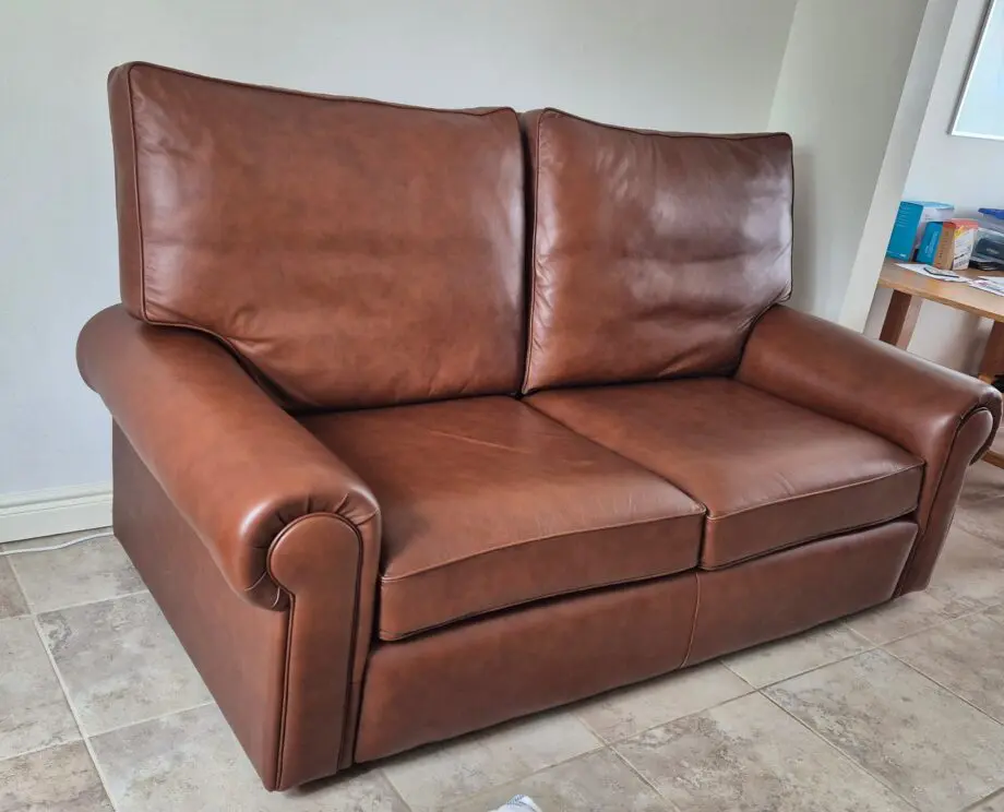 Springvale Clio 3 Seater Leather Sofa British Built