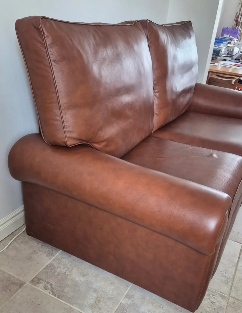 Springvale Clio 3 Seater Leather Sofa British Built