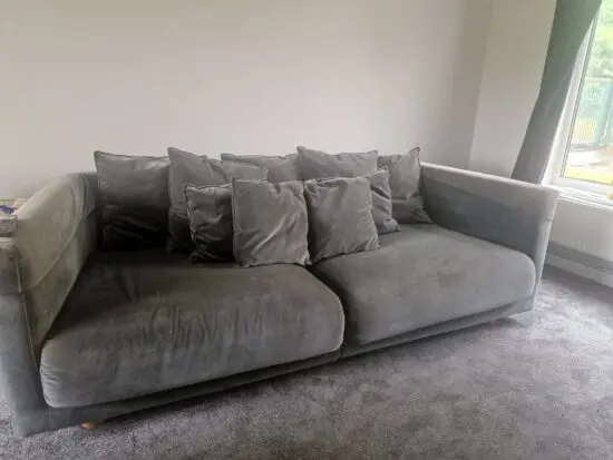 Ikea Stockholm 2017 Grey Velvet Sofa