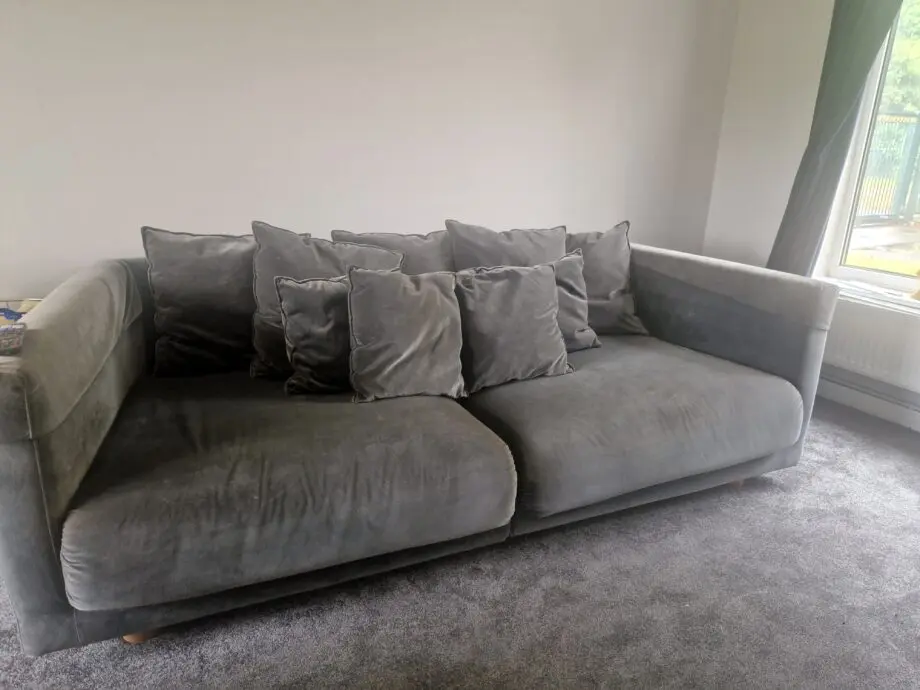 Ikea Stockholm 2017 Grey Velvet Sofa