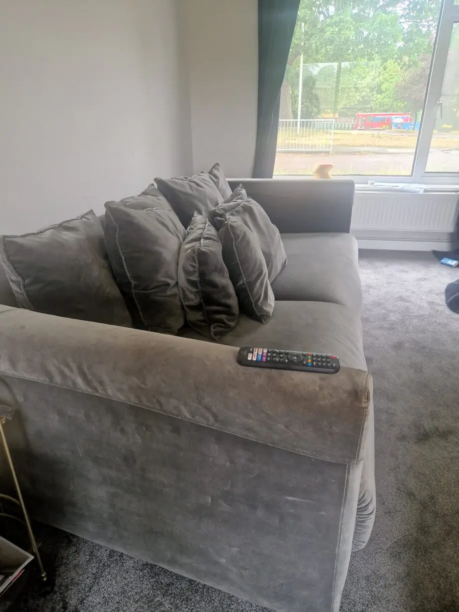 Ikea Stockholm 2017 Grey Velvet Sofa