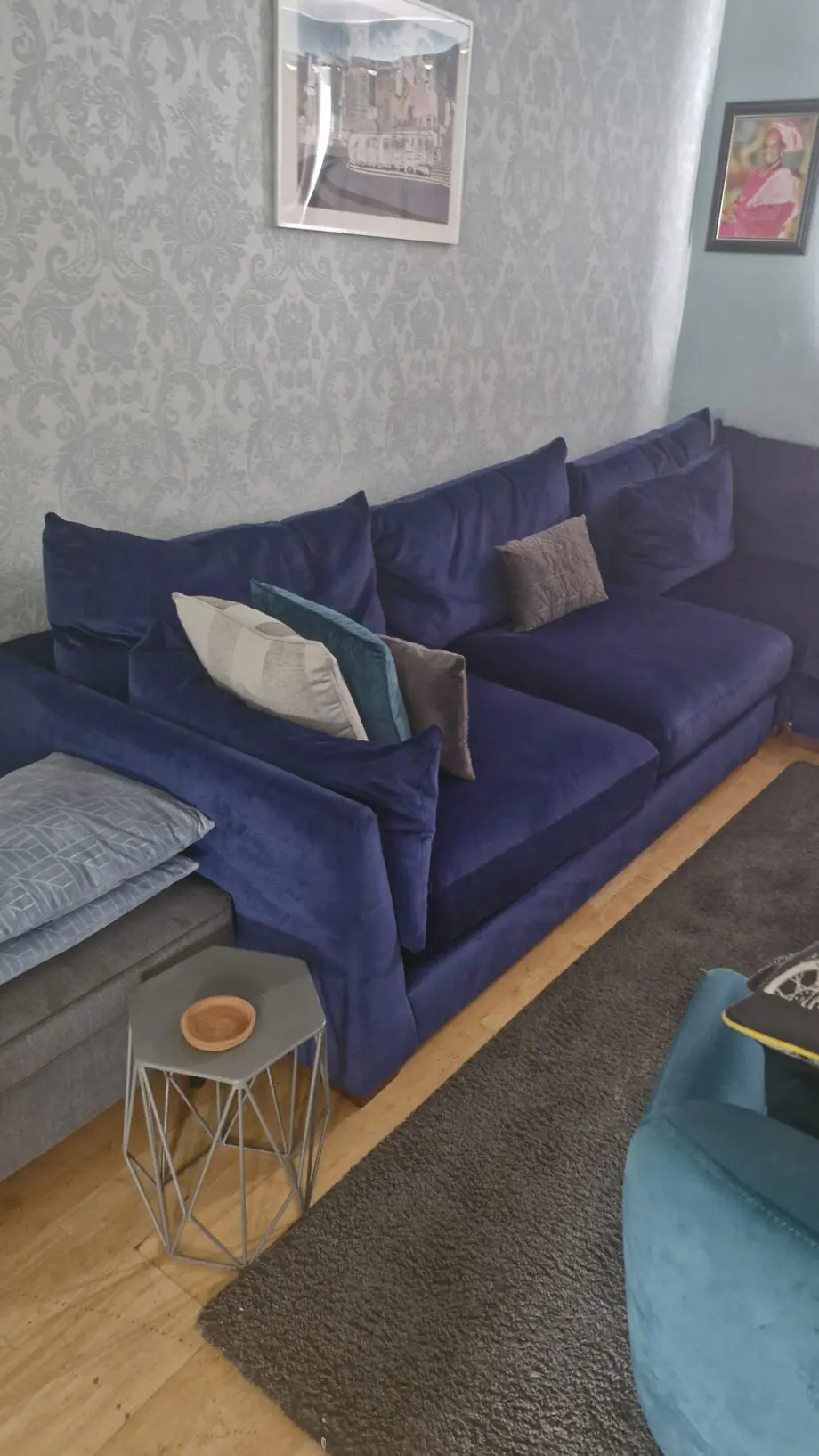 Luxury Blue Soa Tallulah sofology range