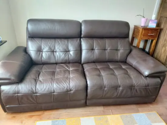 Rockville leather recliner and head tilt Layzboy sofa
