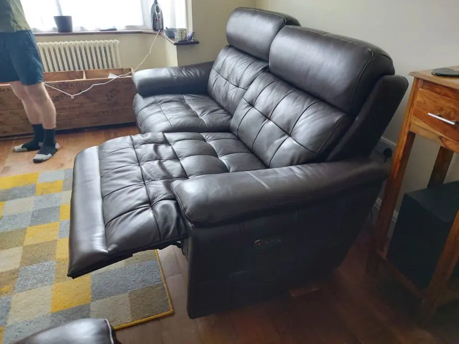 Rockville leather recliner and head tilt Layzboy sofa