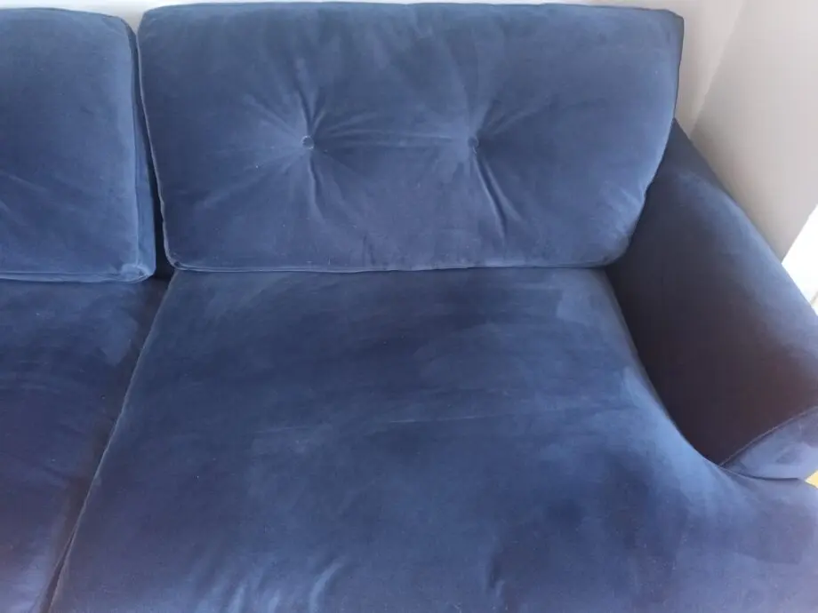 Joules velvet navy blue 4 seater sofa, Patterdale range from DFS