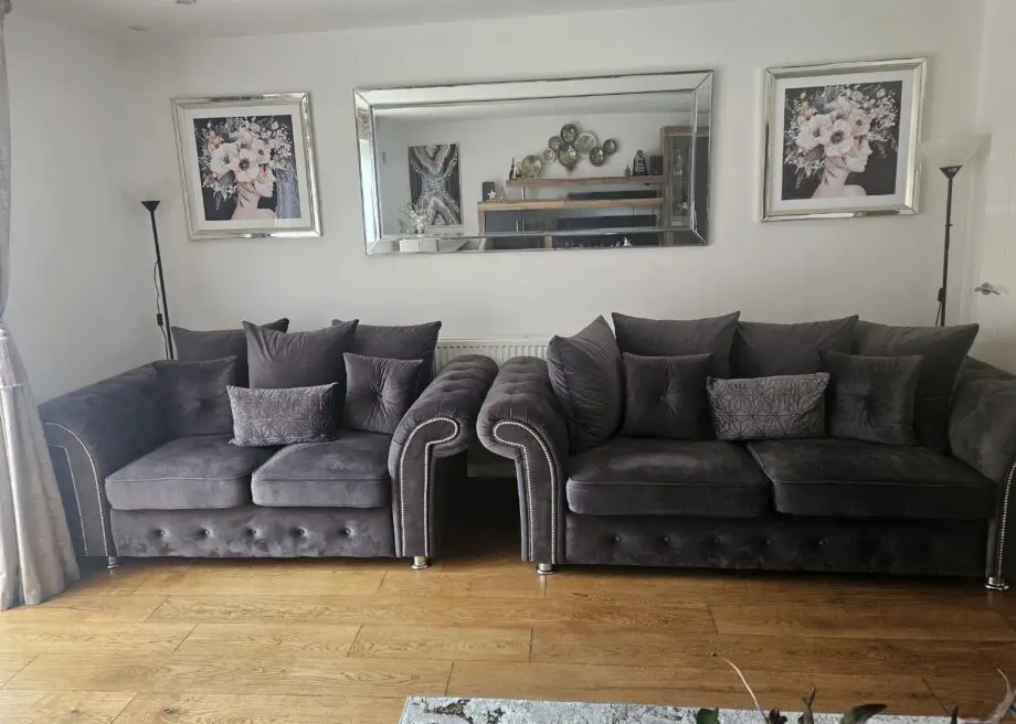 3+2 Grey Sofa set