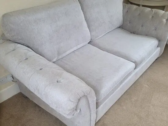 Next Home - Gosford Highback 3 Seater - Silver