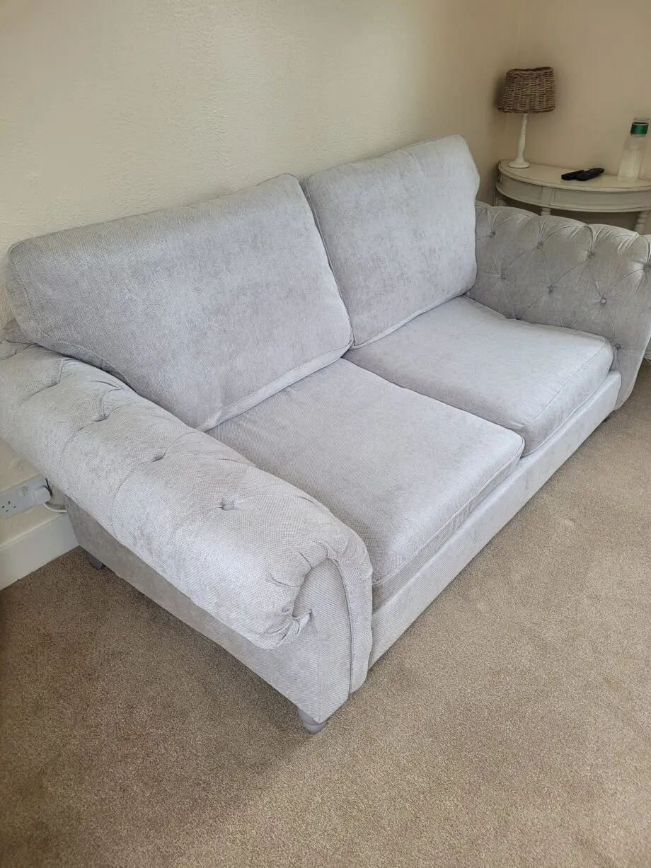 Next Home - Gosford Highback 3 Seater - Silver